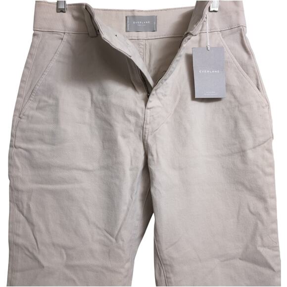 NWT Everlane Stone (Beige) Straight Leg 2-Button Chinos Pants Size 12 - Picture 3 of 12